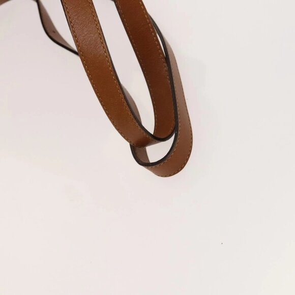 GUCCI Bamboo Backpack Leather Brown Gold - Picture 9 of 16